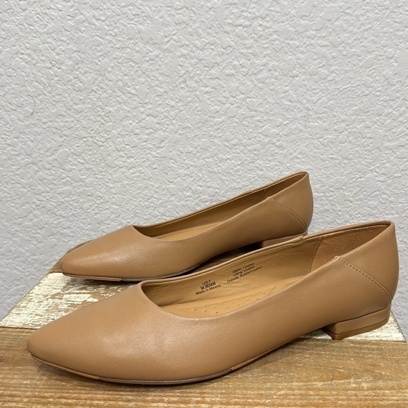 Nisolo Fina Almond Leather Pointed Toe Flat Size 10 - Picture 6 of 10